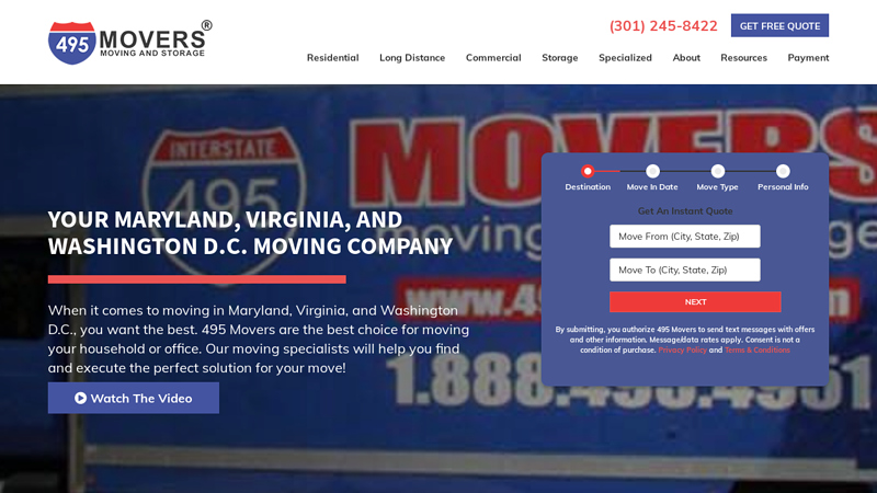 Rockville Movers | Rockville Moving Company | 495 Movers Inc.