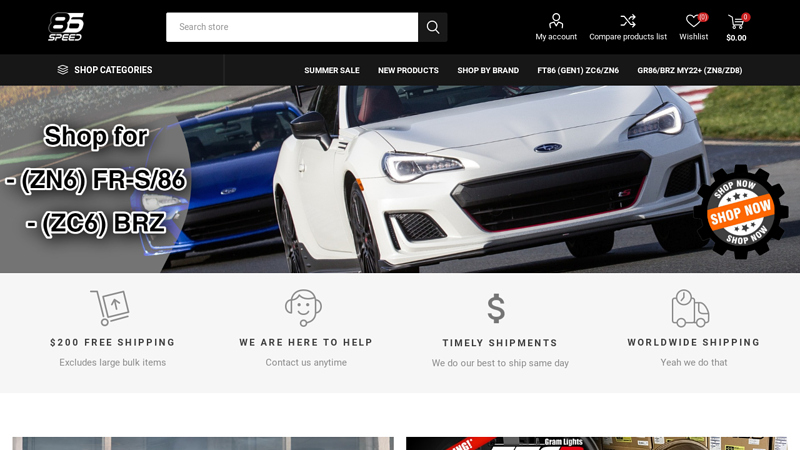 86 Speed - Scion FRS | Subaru BRZ | Toyota 86 Performance Parts