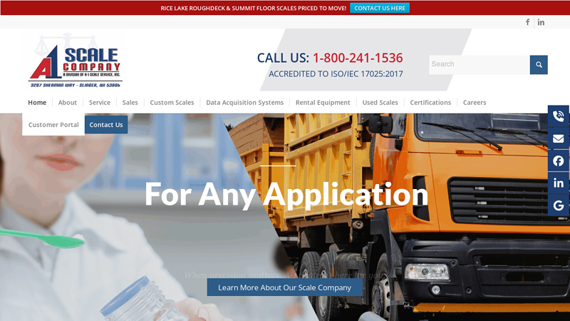 A-1 Scale Company | New & Used Industrial Scales & Custom Scales