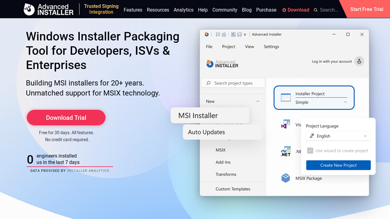 Free Windows Installer - MSI Installer Tool - Advanced Installer