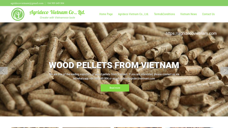 Agrideco Vietnam Co., Ltd. - Greater with Vietnamese taste