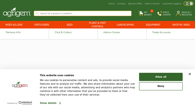 Lawn & Paddock Fertiliser, Grass Seed, Weedkillers & Spray Equipment
