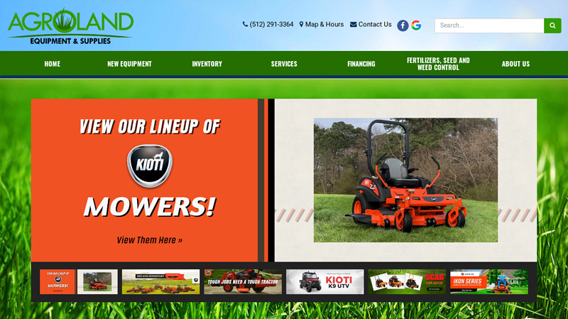 Home Agroland Equipment & Supplies Spicewood, TX (512) 291-3364