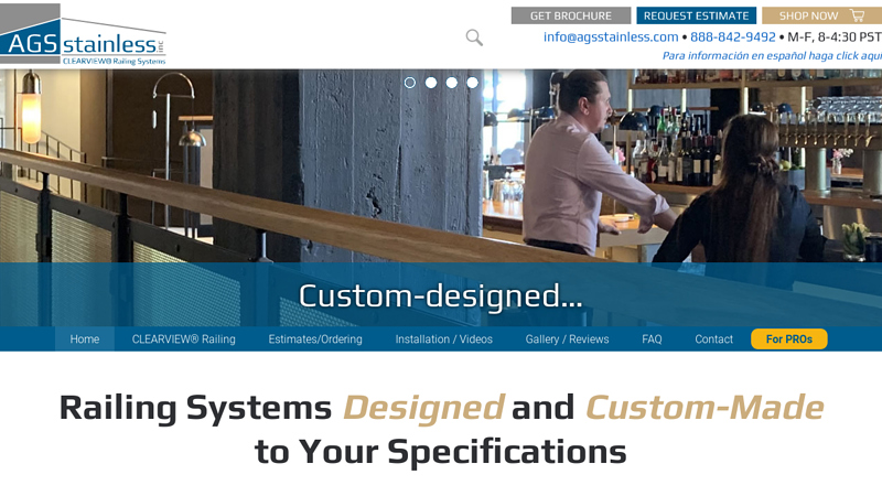 Beautiful Stainless Steel Railing Systems Custom-Made for Easy Installation