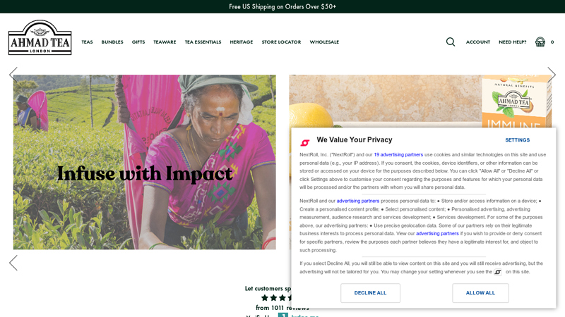 Ahmad Tea | AHMAD TEA USA