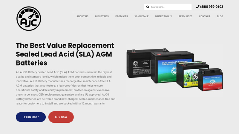 AJC Brand Batteries - SLA Replacement Battery Manufacturer