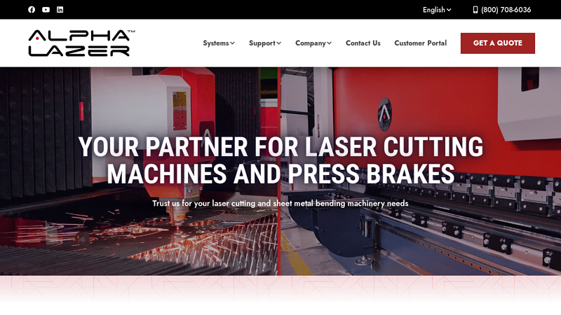 Laser Cutting Machines and Press Brakes | Alpha Lazer