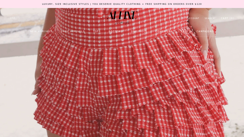 Luxury, Size Inclusive Swimwear | Alpine Butterfly C Alpine Butterfly Swim