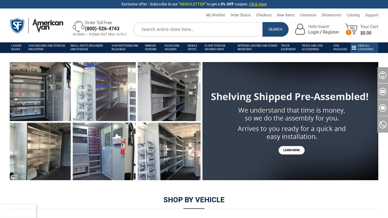 Cargo Van & Truck Accessories and Equipment | American Van