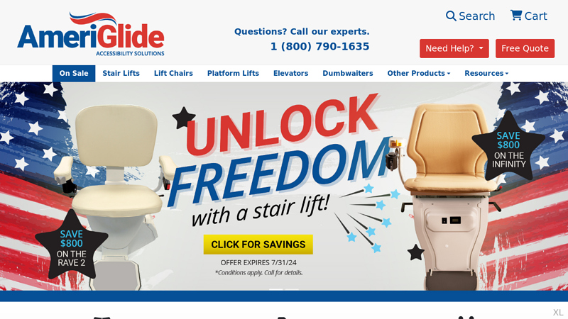 AmeriGlide | Stair Lifts, Lift Chairs, Wheelchair Lifts & VPLs |