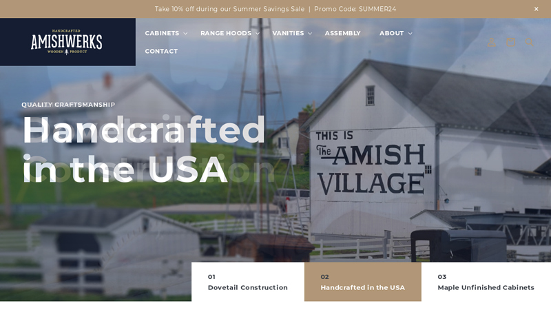 Amishwerks: All Wood Cabinets Made in the USA For Less