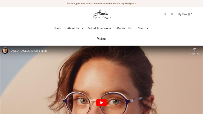 Unique Designer Eyeglasses, Shop Online and In Store, annseyewearboutique.com,Twin Falls, ID 83301