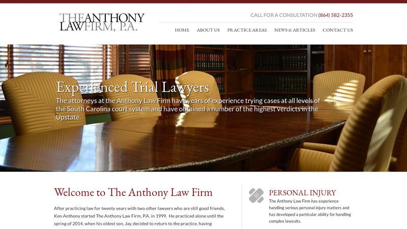 The Anthony Law Firm | Spartanburg, SC | Greenville, SC