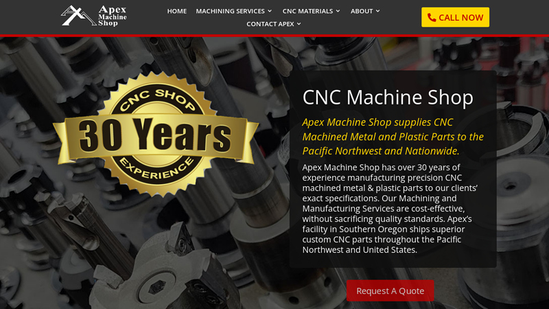 CNC Machined Metal & Plastic Parts - Oregon Manufacturer | Apex Machine Shop