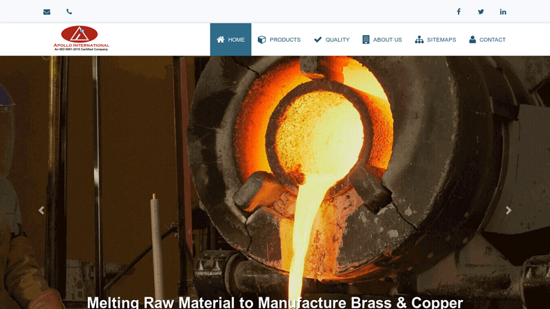 Quality Brass & Copper Components Manufacturer | Apollo International