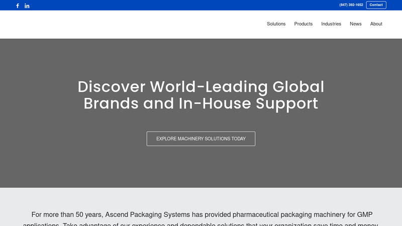 Your Turnkey Provider of Pharmaceutical Packaging | Ascend