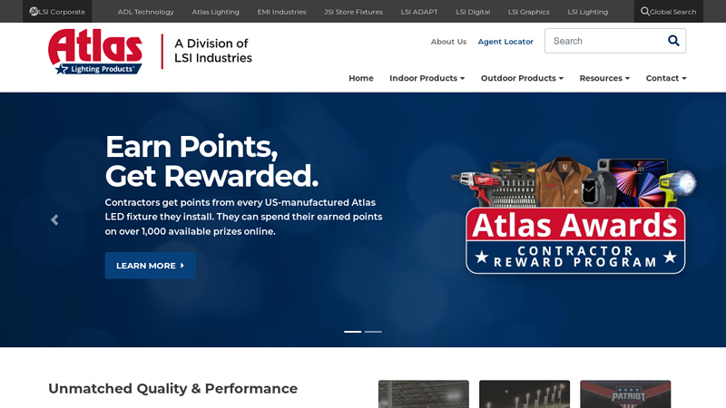 Leading Manufacturer of LED Lighting, Outdoor Lighting, Indoor Lighting and Commercial Lighting Solutions - Atlas Lighting Products