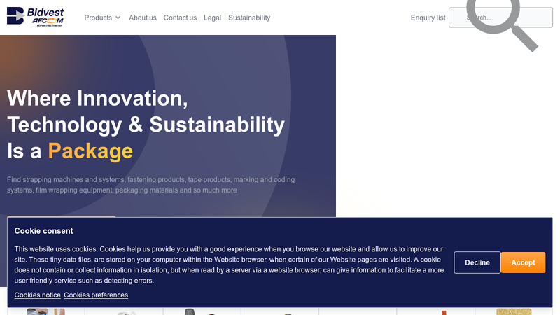 Packaging and Fastening Solutions | Bidvest | Afcom