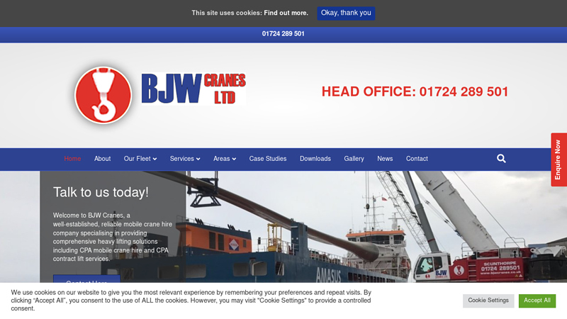 Mobile Crane Hire & Contract Lift Services C BJW Cranes