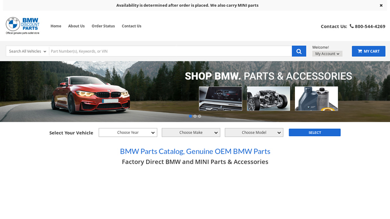 Genuine OEM BMW Parts & Accessories Catalog | BMW Discount Parts