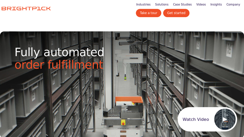 Brightpick - Order Fulfillment Reimagined