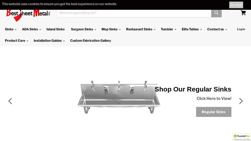 Best Sheet Metal, Inc fabricates Top Quality 14 Gauge Stainless Steel Hand Wash Up Sinks; Stainless Steel Sink | Commercial Sinks | Best Sheet Metal, Inc.  Best Sheet Metal, Inc.