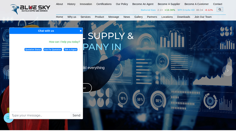 Blue Sky Oilfield Supply & Services | BSO Services