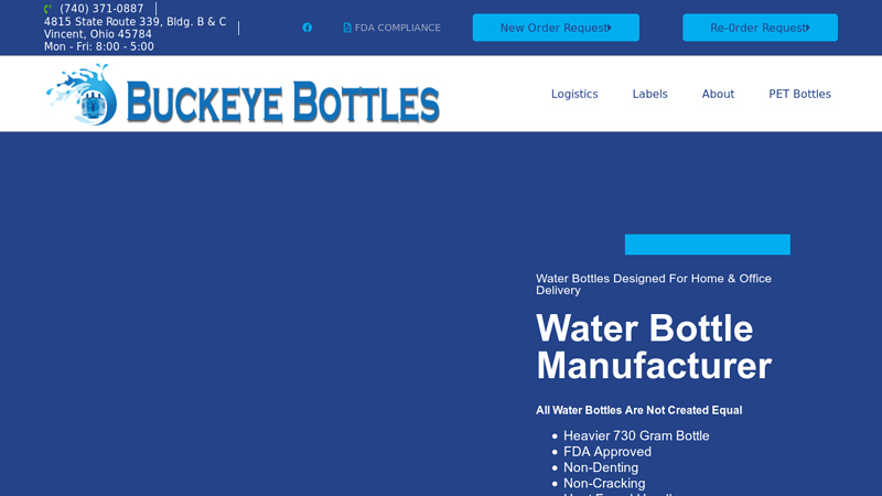 5 Gal PET Water Bottle Manufacturer - Buckeye Bottles, LLC
