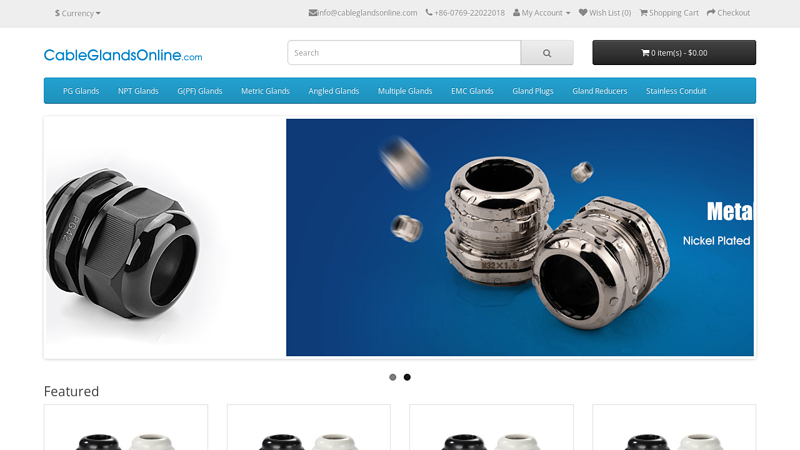 Waterproof Cable Glands Online