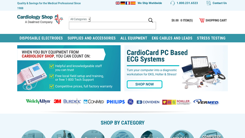 Cardiology Shop: Cardiology Equipment, EKG Supplies