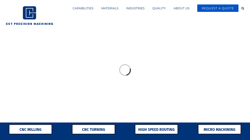 Quality Precision Machining | CCT Precision Machining