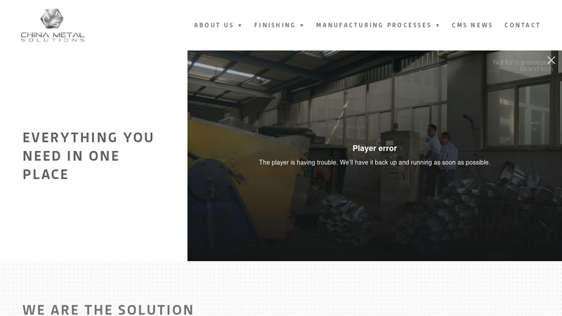 Custom Manufacturing and Supply Chain Management - Plating & Finishing - China Metal Solutions