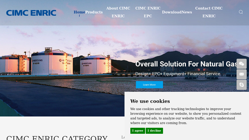 CIMC ENRIC | Lng Vehicle Cylinder, Lng Storage Tank Manufacturer