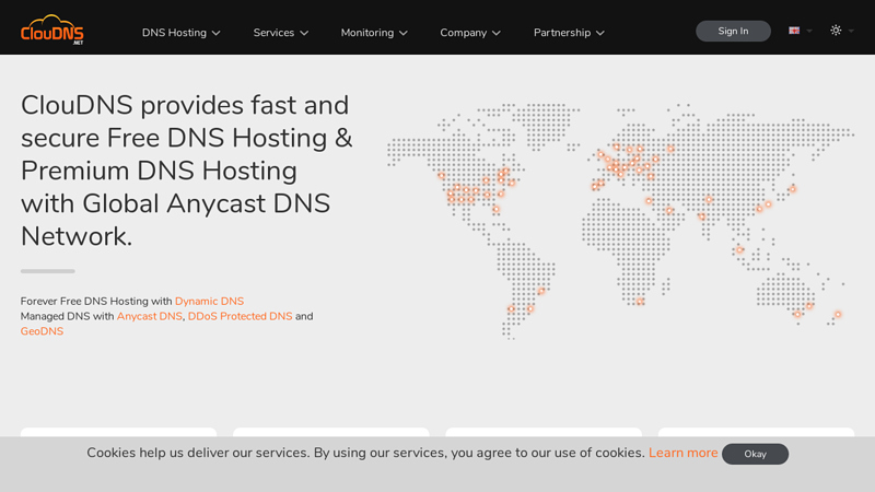 Free DNS hosting, Cloud DNS hosting and Domain names | ClouDNS