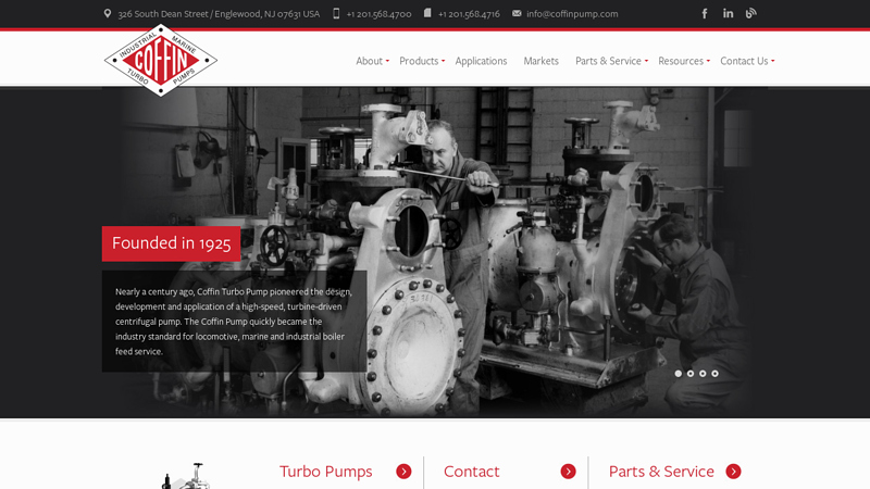 High-Pressure Pumps, High-Speed Centrifugal Pumps, Boiler Feed Pump Solutions | Coffin Turbo Pump