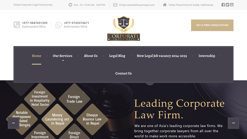Corporate Lawyer Nepal - Global Corporate Legal Outsourcing