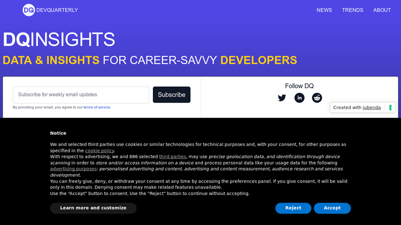 DevQuarterly -- Trends and Insights for Developers