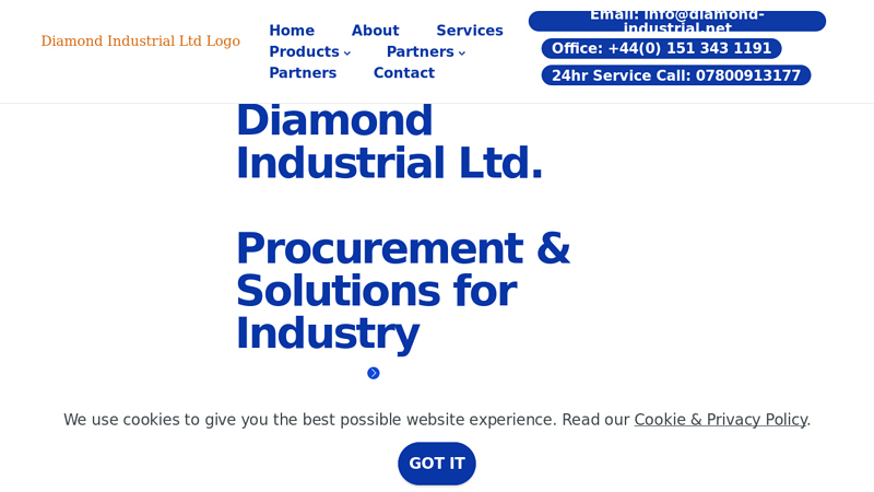 Diamond Industrial Ltd - Global Distribution for Industry