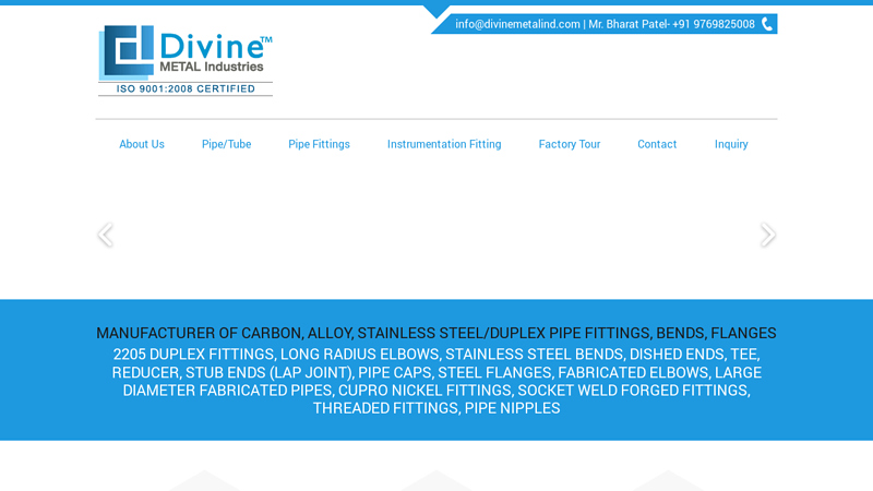 Divine Metal-Pipe Fitting/ Tube Fittings manufacturer