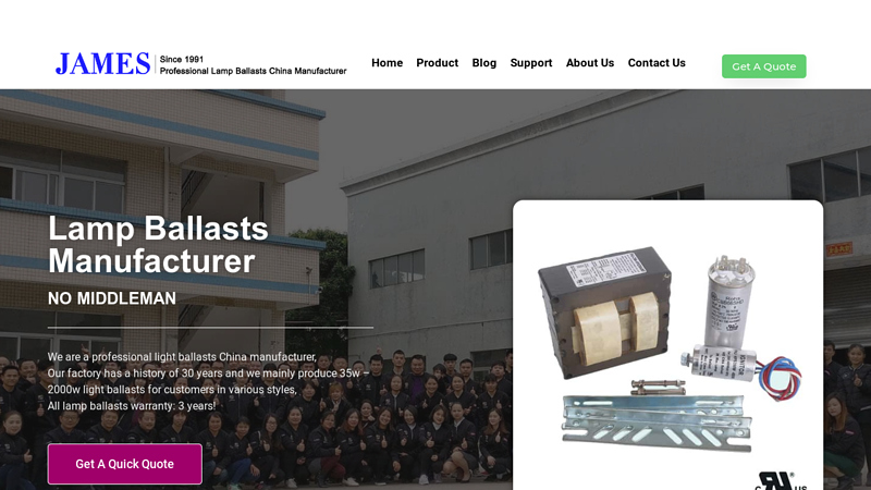 Home page - Light ballast manufacturer
