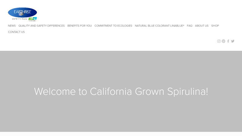 The #1 Spirulina on Earth from California