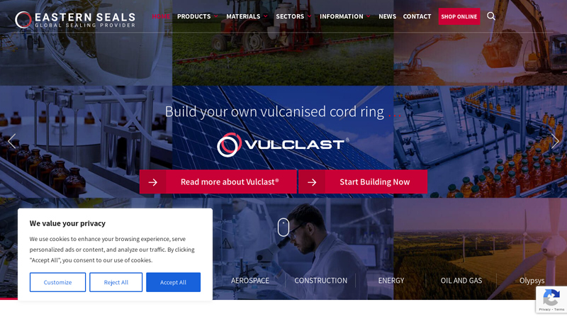 Supplier of Quality Sealing Products & O-Rings | Eastern Seals UK