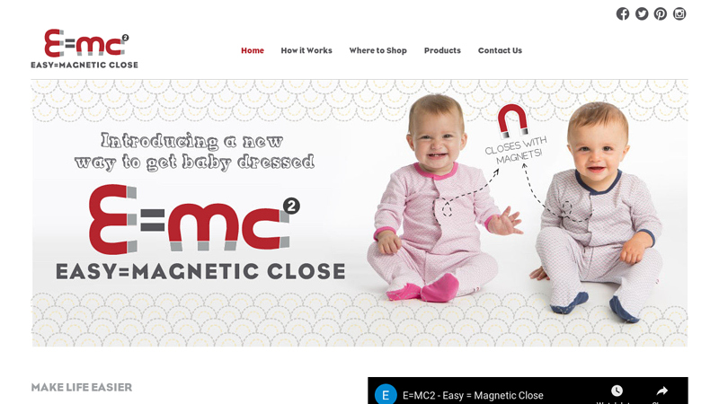 E=MC2: Baby Clothes Made Easier with Magnets