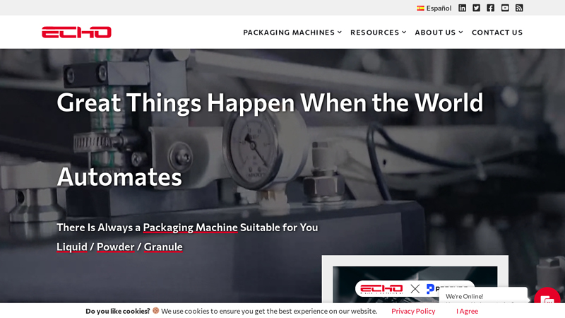 Automatic Packaging Machine Manufacturer | ECHO Machinery
