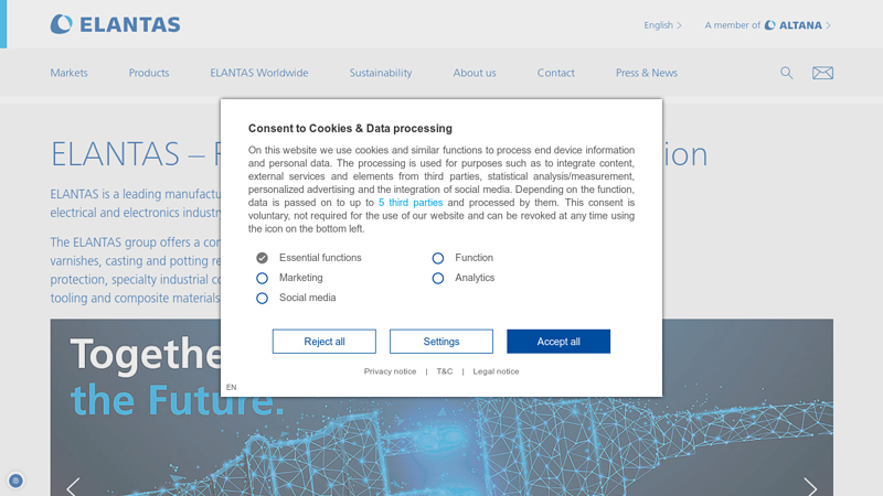 ELANTAS offers a comprehensive portfolio of wire enamels, impregnating resins and varnishes, casting and potting resins, flexible electrical insulation materials, materials for electronic protection, specialty industrial coatings, for printed electronic - ELANTAS