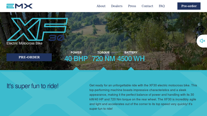 EMX XF30 - Combining clean power with proven motocross technology