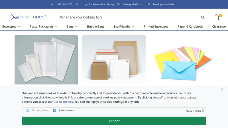 We stock the Largest Range of Envelope & Post Packaging for Same-Day Dispatch - Envelopes Ltd.