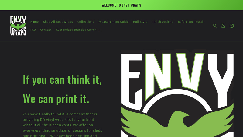 Custom Boat Wraps - Shipped To You C Envy Wraps