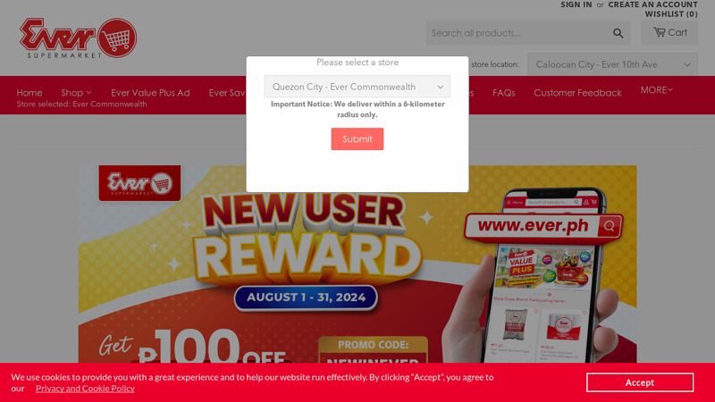 Ever Supermarket - Online Grocery Store
