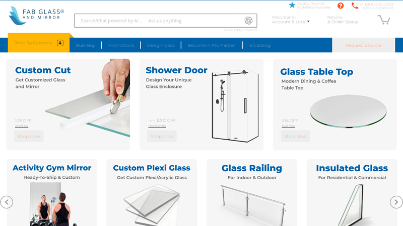 Americas Premier Online Glass and Mirror Shop - Fab Glass and mirror